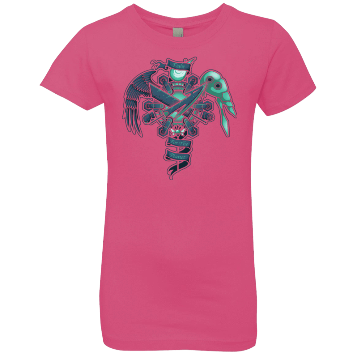 T-Shirts Hot Pink / YXS FIGHT FOR THE PLANET Girls Premium T-Shirt