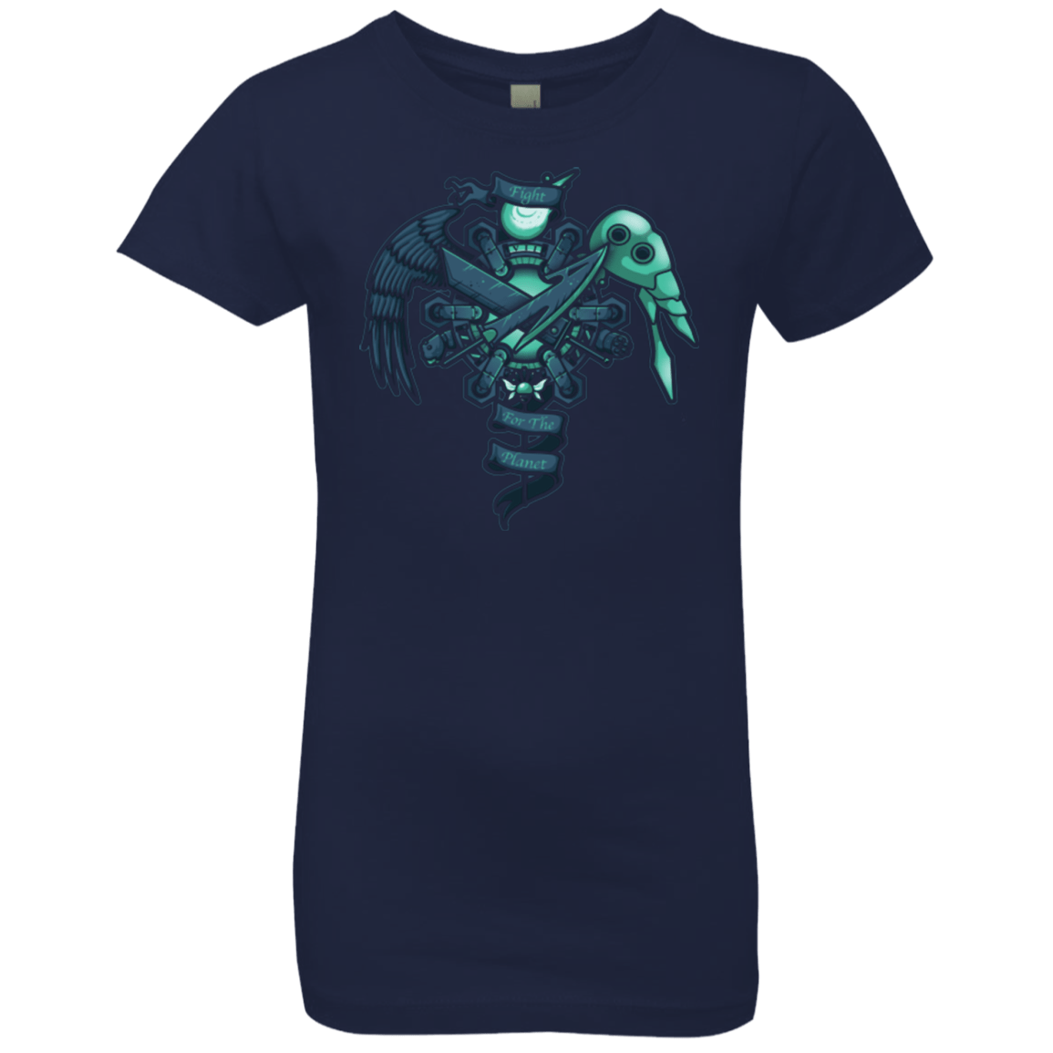 T-Shirts Midnight Navy / YXS FIGHT FOR THE PLANET Girls Premium T-Shirt