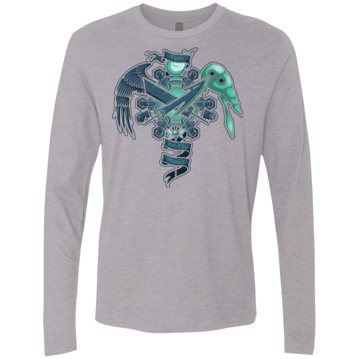 T-Shirts Heather Grey / Small FIGHT FOR THE PLANET Men's Premium Long Sleeve