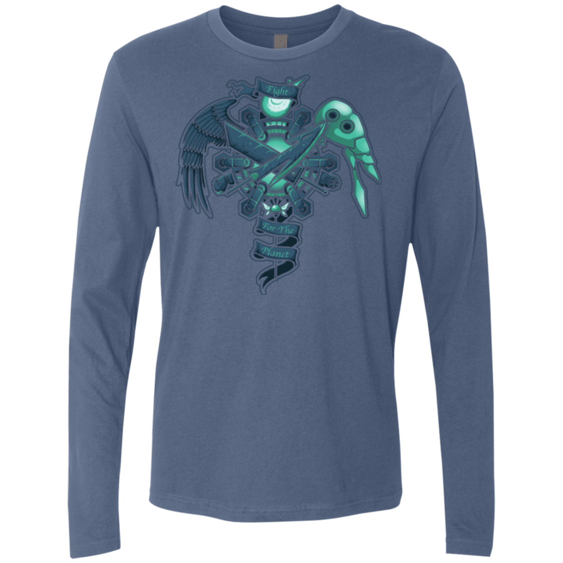 T-Shirts Indigo / Small FIGHT FOR THE PLANET Men's Premium Long Sleeve