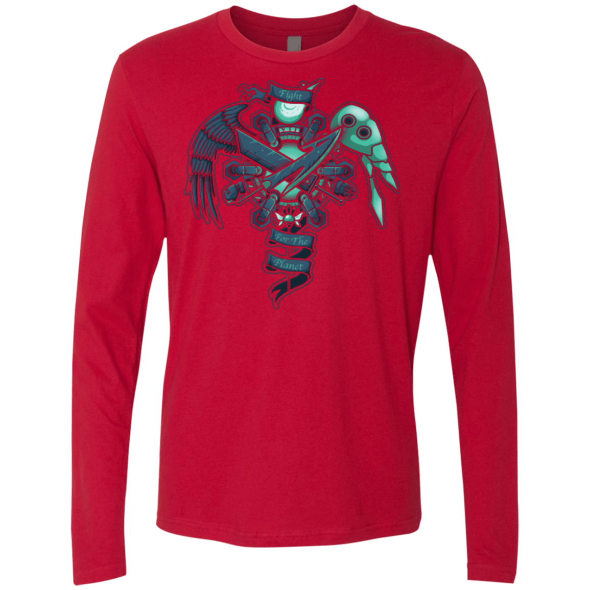 T-Shirts Red / Small FIGHT FOR THE PLANET Men's Premium Long Sleeve