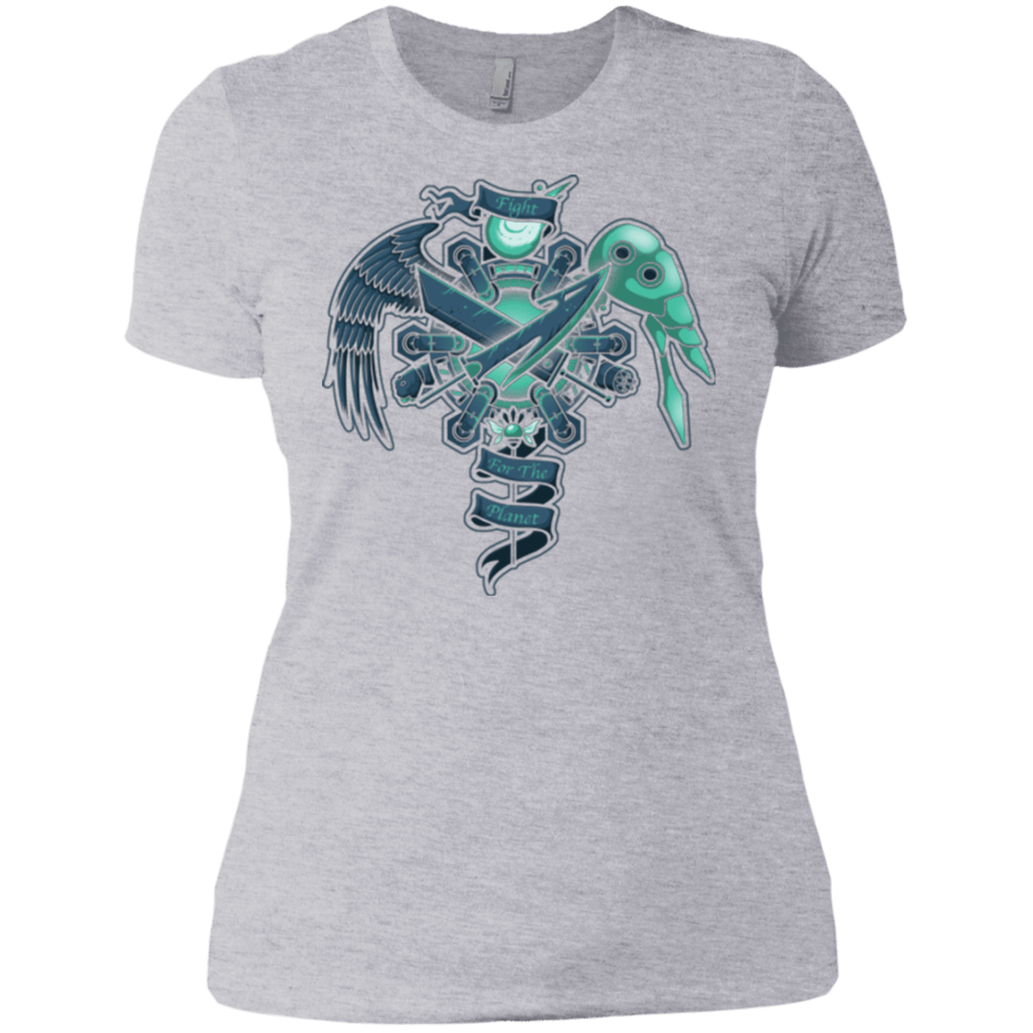 T-Shirts Heather Grey / X-Small FIGHT FOR THE PLANET Women's Premium T-Shirt