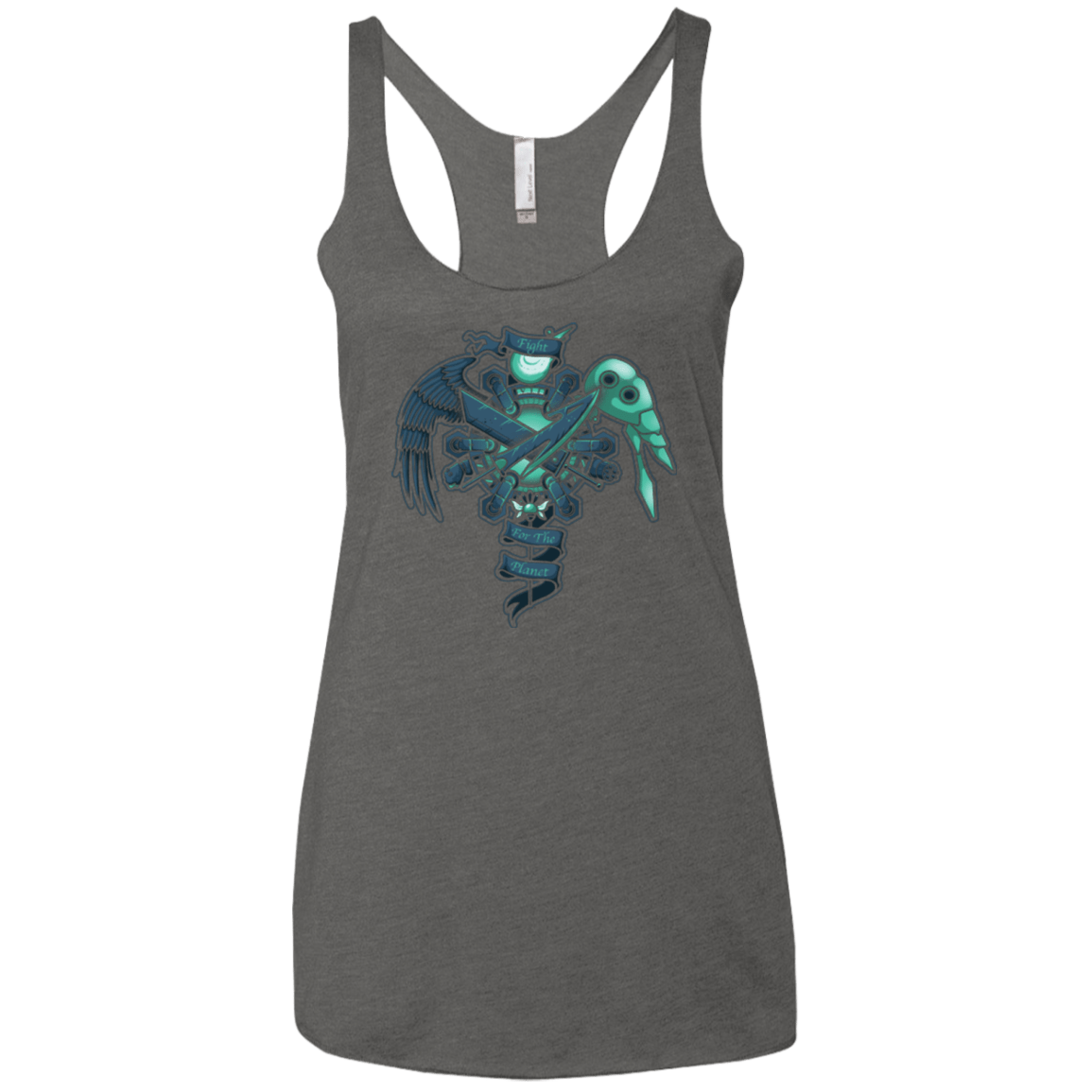 T-Shirts Premium Heather / X-Small FIGHT FOR THE PLANET Women's Triblend Racerback Tank