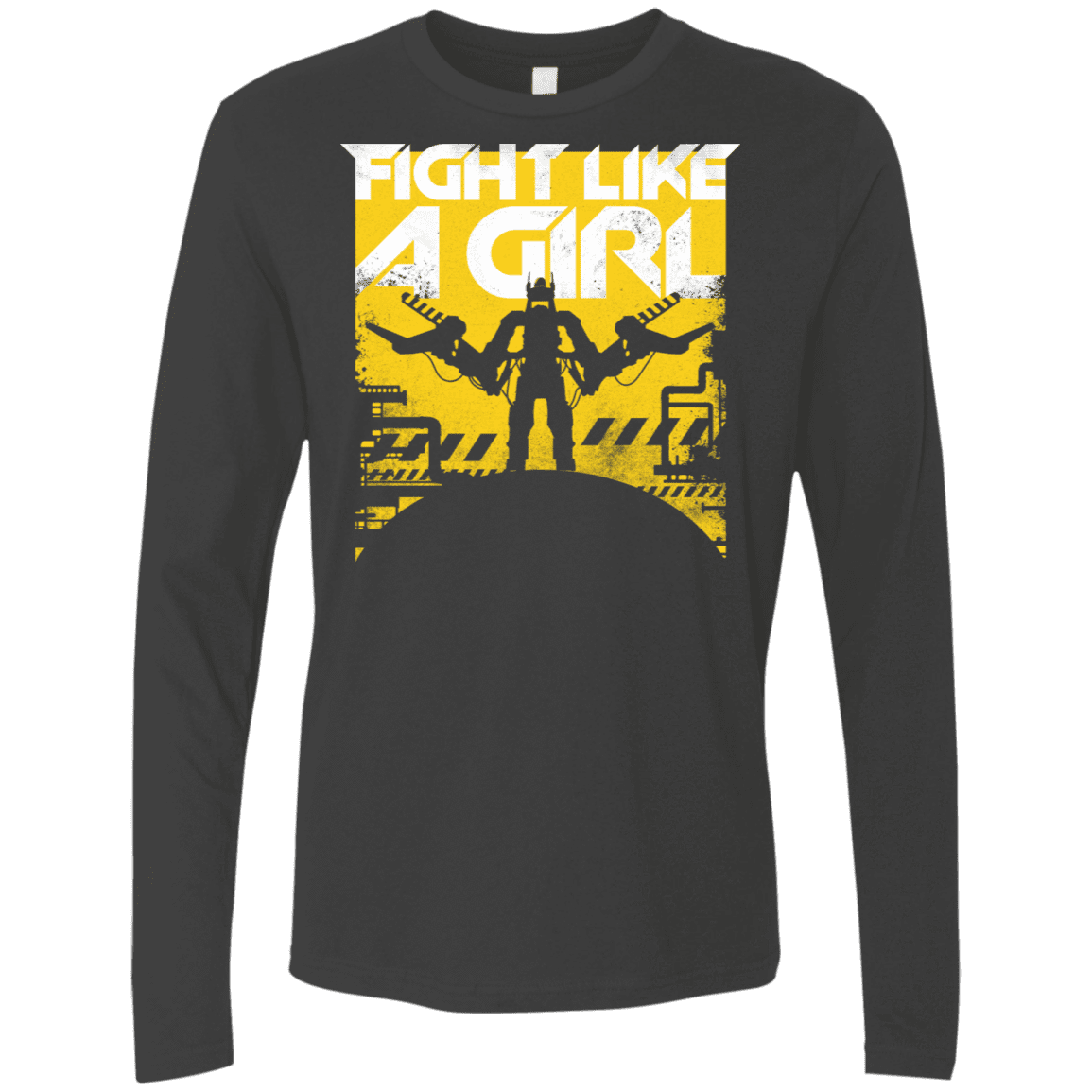 T-Shirts Heavy Metal / S Fight Like A Girl Men's Premium Long Sleeve