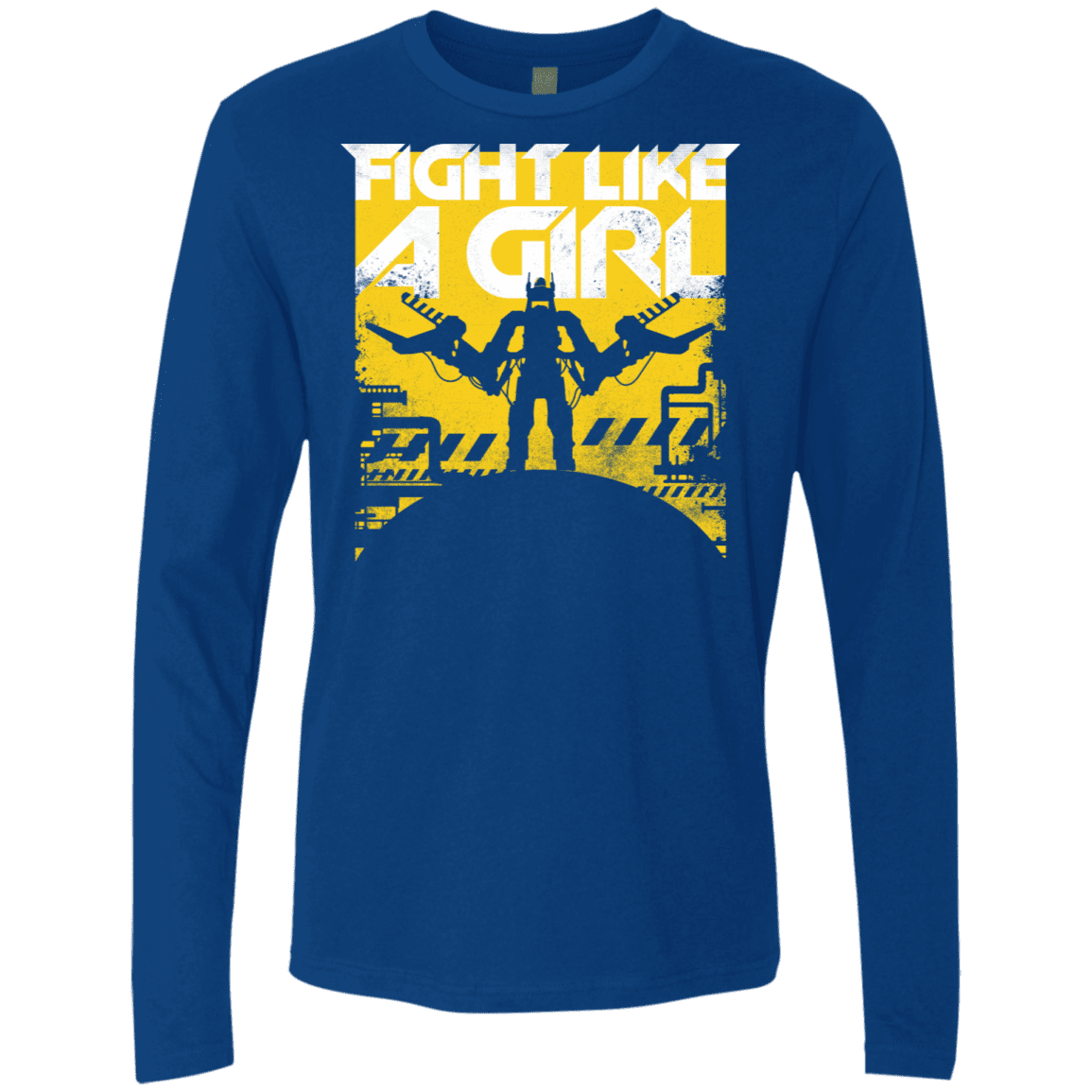 T-Shirts Royal / S Fight Like A Girl Men's Premium Long Sleeve