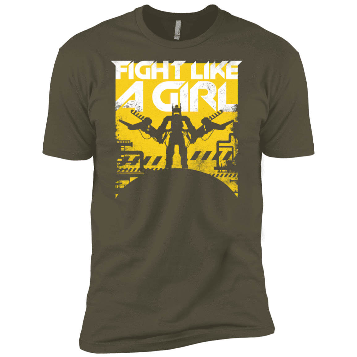 T-Shirts Military Green / X-Small Fight Like A Girl Men's Premium T-Shirt