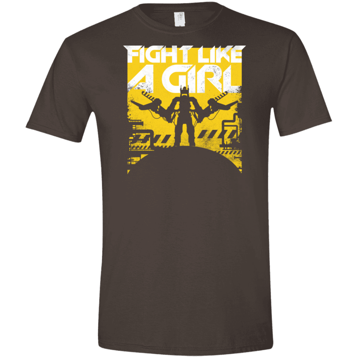T-Shirts Dark Chocolate / S Fight Like A Girl Men's Semi-Fitted Softstyle