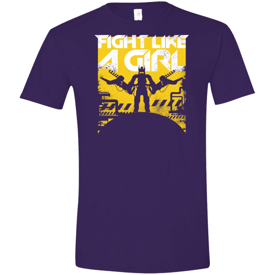 T-Shirts Purple / S Fight Like A Girl Men's Semi-Fitted Softstyle