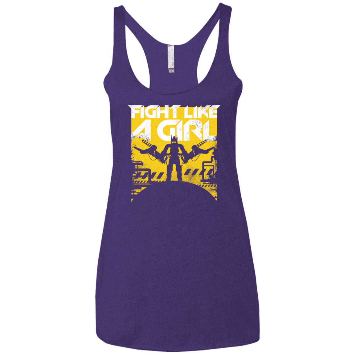 T-Shirts Purple Rush / X-Small Fight Like A Girl Women's Triblend Racerback Tank