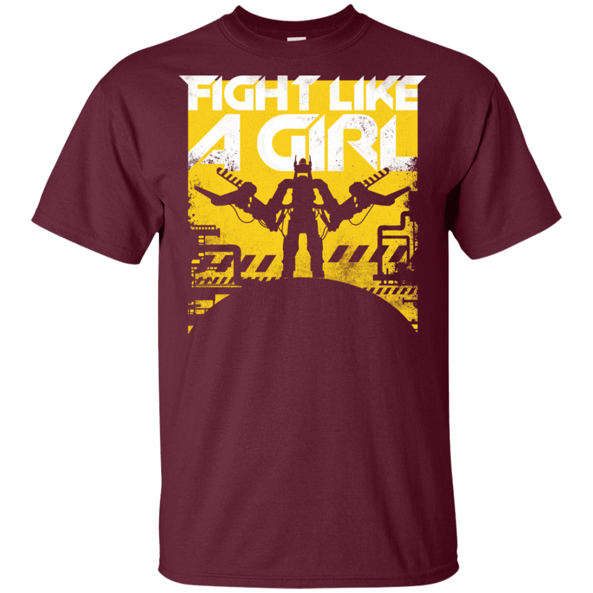 T-Shirts Maroon / YXS Fight Like A Girl Youth T-Shirt