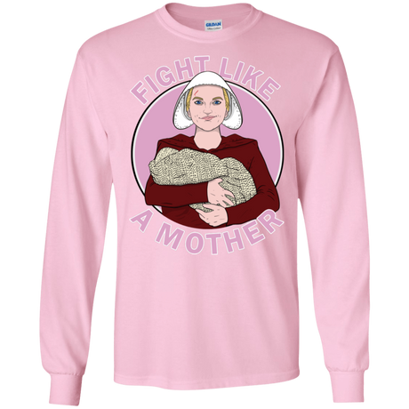 T-Shirts Light Pink / S Fight Like a Mother Men's Long Sleeve T-Shirt