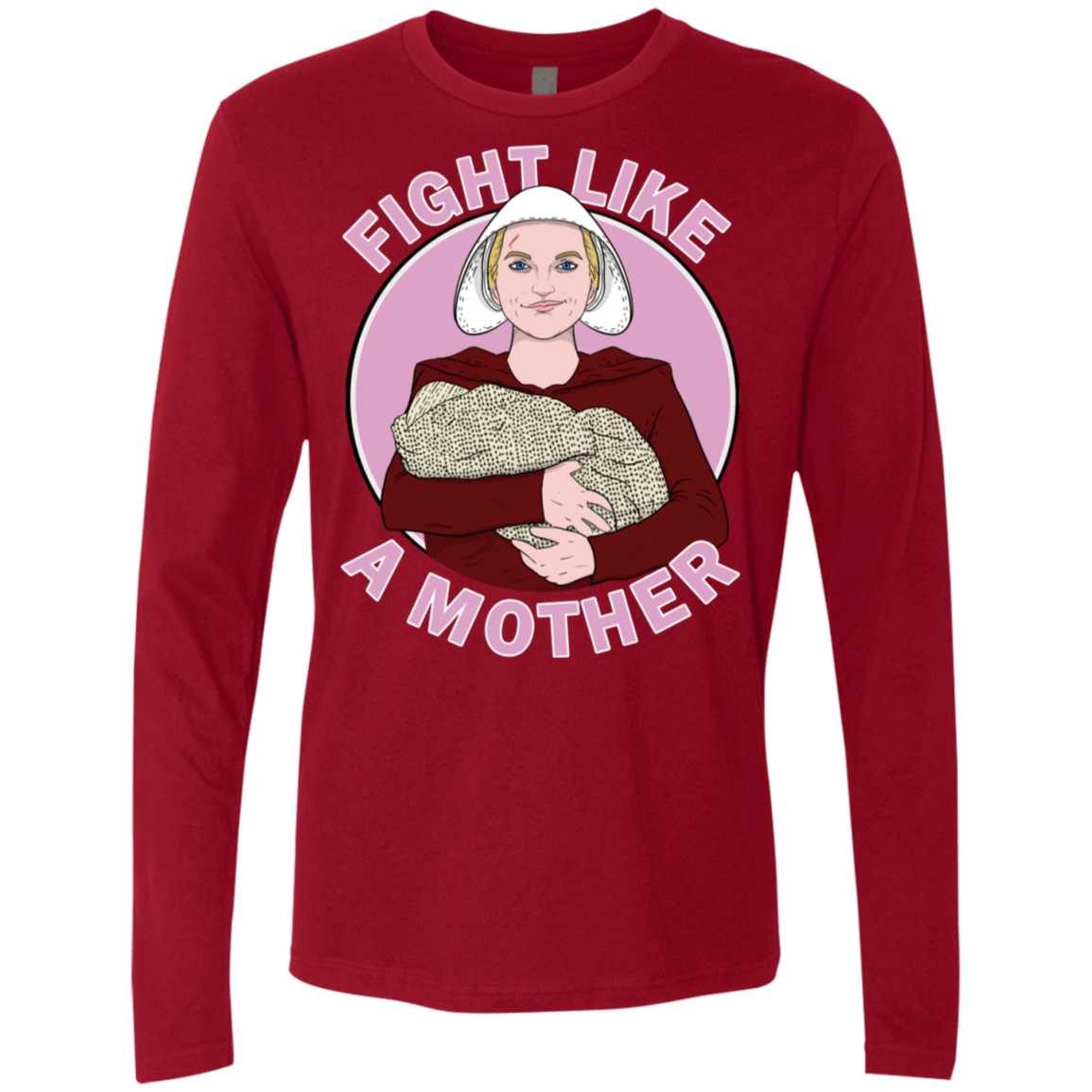 T-Shirts Cardinal / S Fight Like a Mother Men's Premium Long Sleeve
