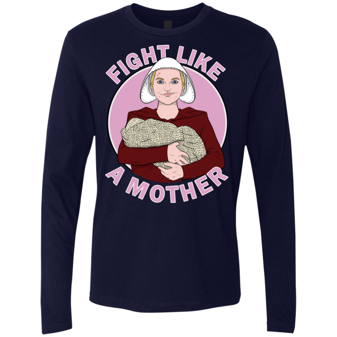 T-Shirts Midnight Navy / S Fight Like a Mother Men's Premium Long Sleeve