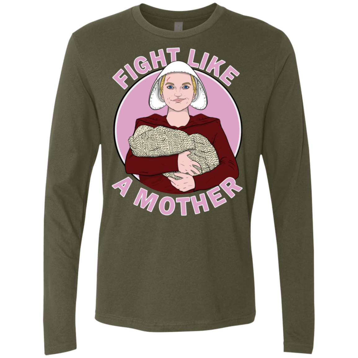 T-Shirts Military Green / S Fight Like a Mother Men's Premium Long Sleeve