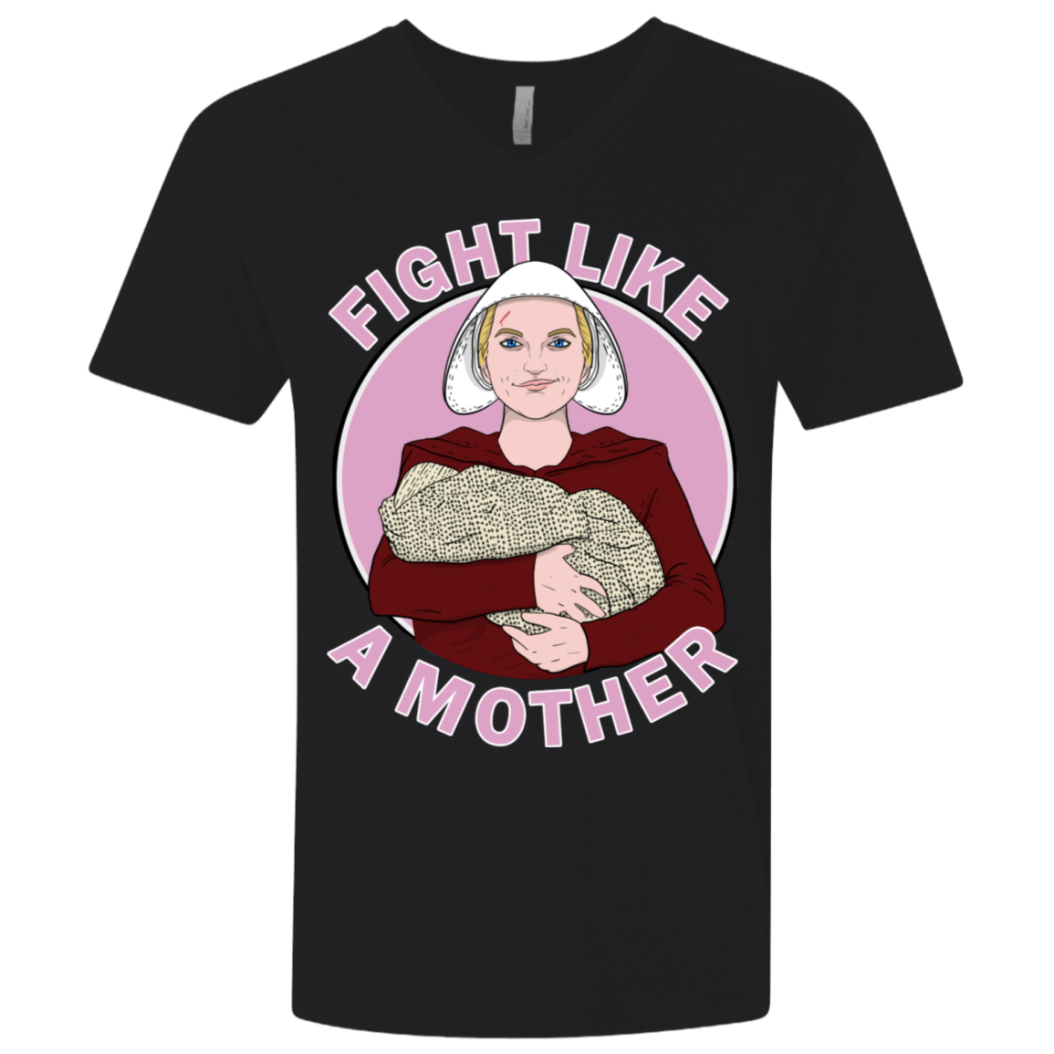 T-Shirts Black / X-Small Fight Like a Mother Men's Premium V-Neck