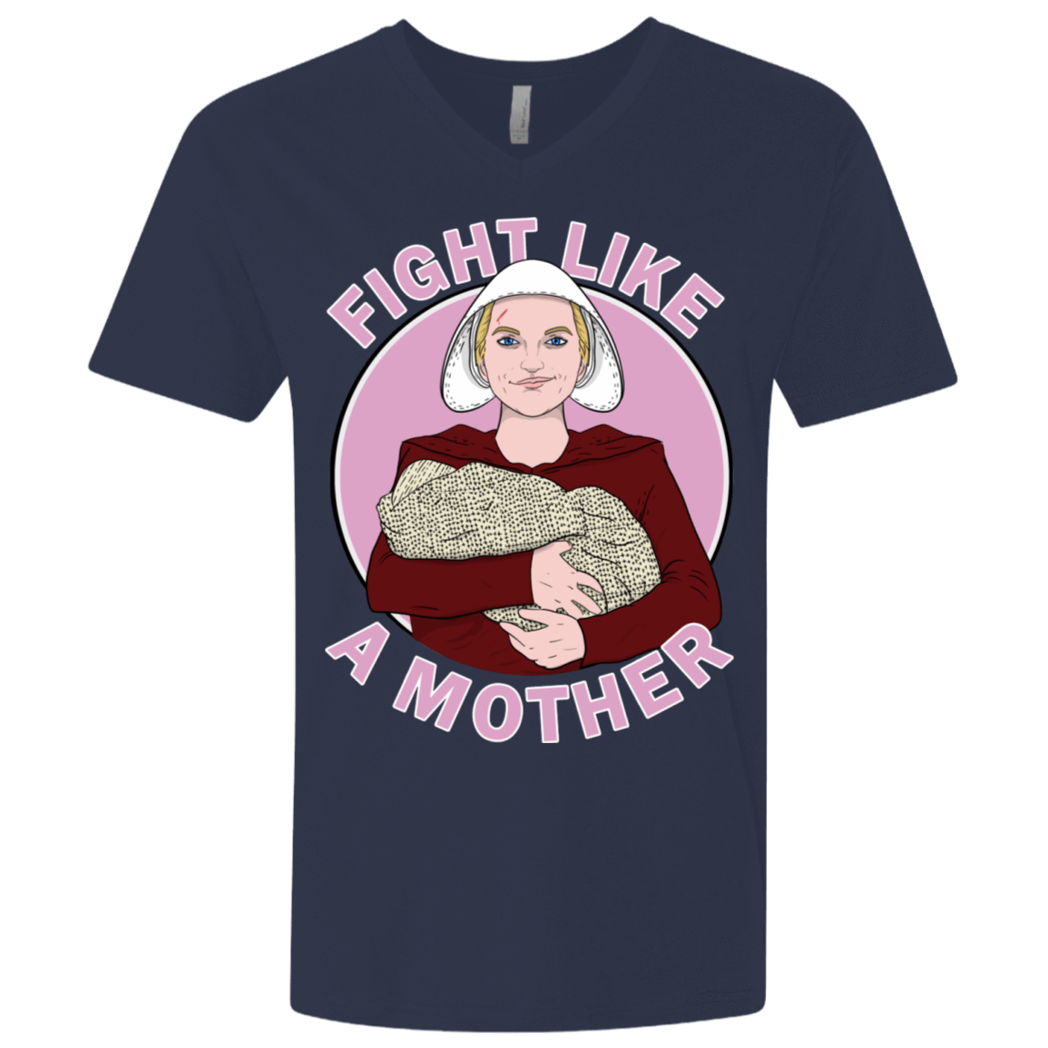 T-Shirts Midnight Navy / X-Small Fight Like a Mother Men's Premium V-Neck
