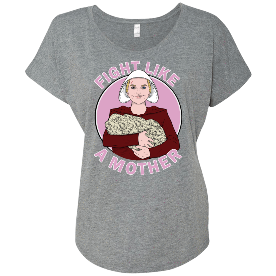 T-Shirts Premium Heather / X-Small Fight Like a Mother Triblend Dolman Sleeve