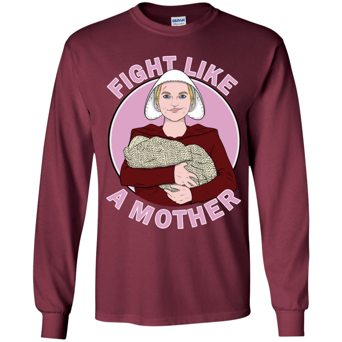 T-Shirts Maroon / YS Fight Like a Mother Youth Long Sleeve T-Shirt