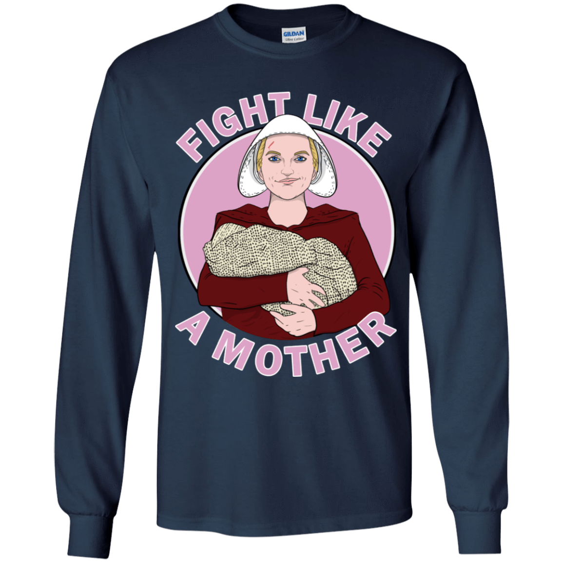 T-Shirts Navy / YS Fight Like a Mother Youth Long Sleeve T-Shirt