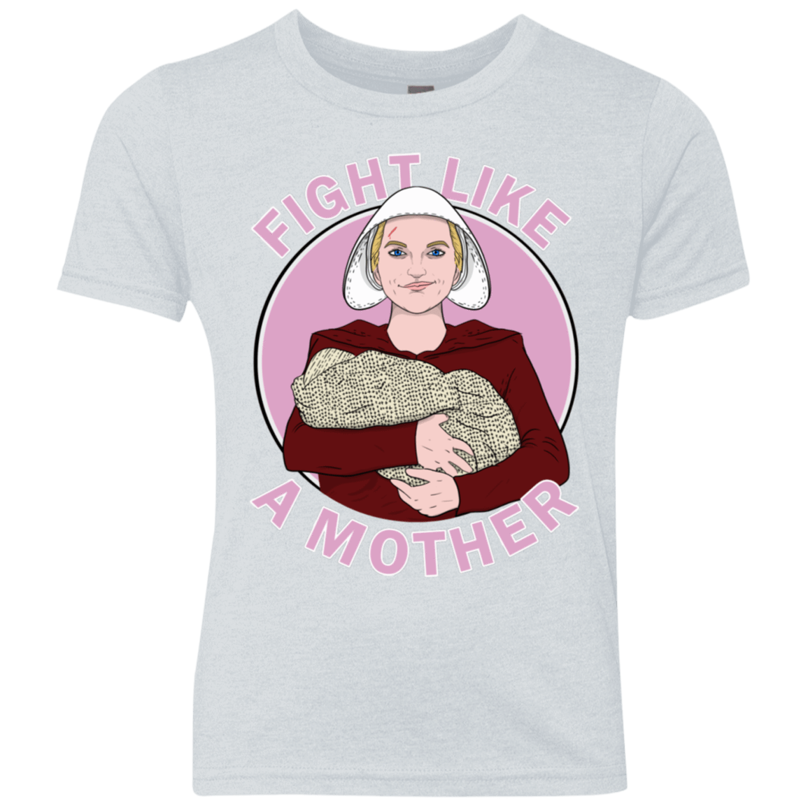 T-Shirts Heather White / YXS Fight Like a Mother Youth Triblend T-Shirt
