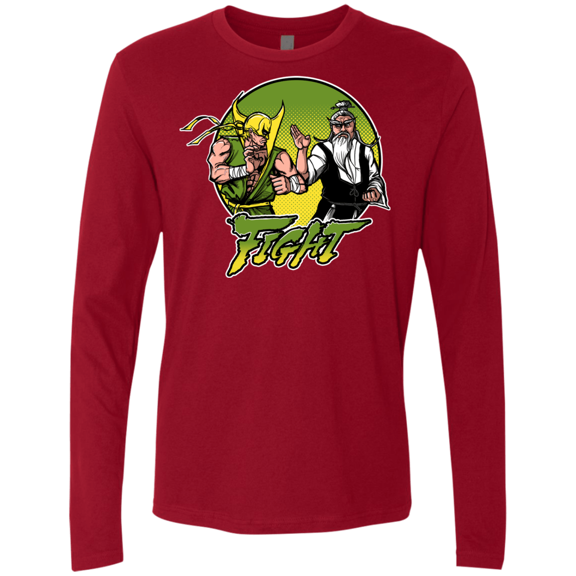 T-Shirts Cardinal / S Fight Men's Premium Long Sleeve