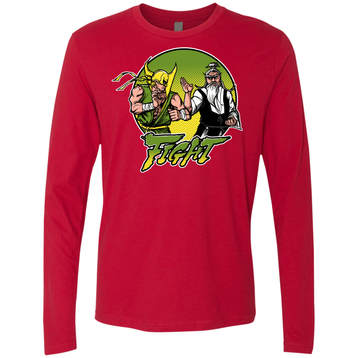 T-Shirts Red / S Fight Men's Premium Long Sleeve