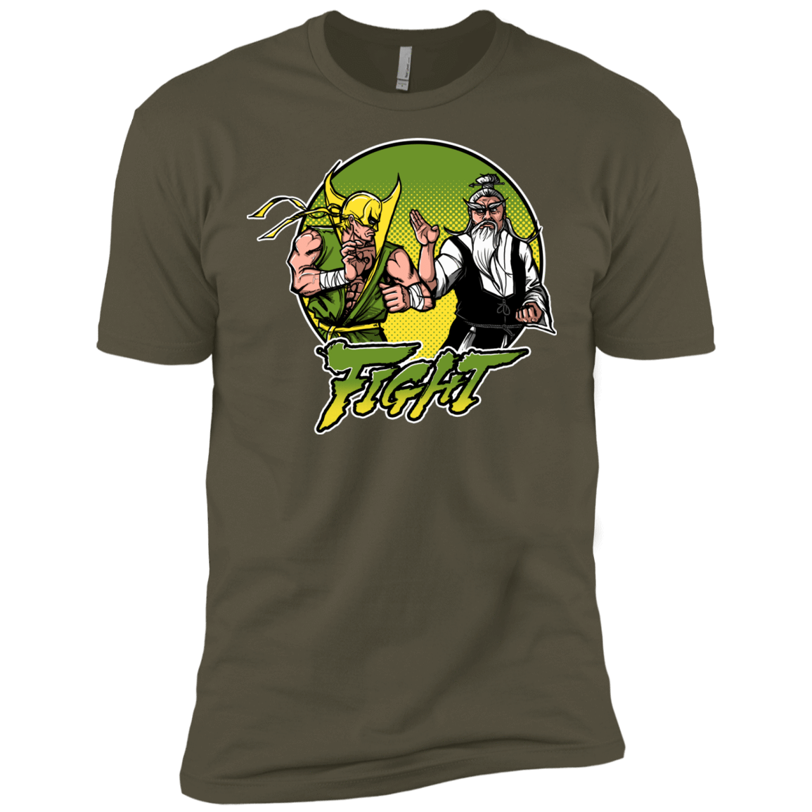 T-Shirts Military Green / X-Small Fight Men's Premium T-Shirt