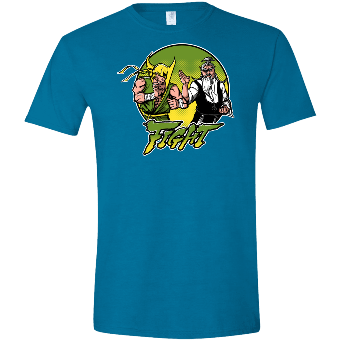 T-Shirts Antique Sapphire / S Fight Men's Semi-Fitted Softstyle