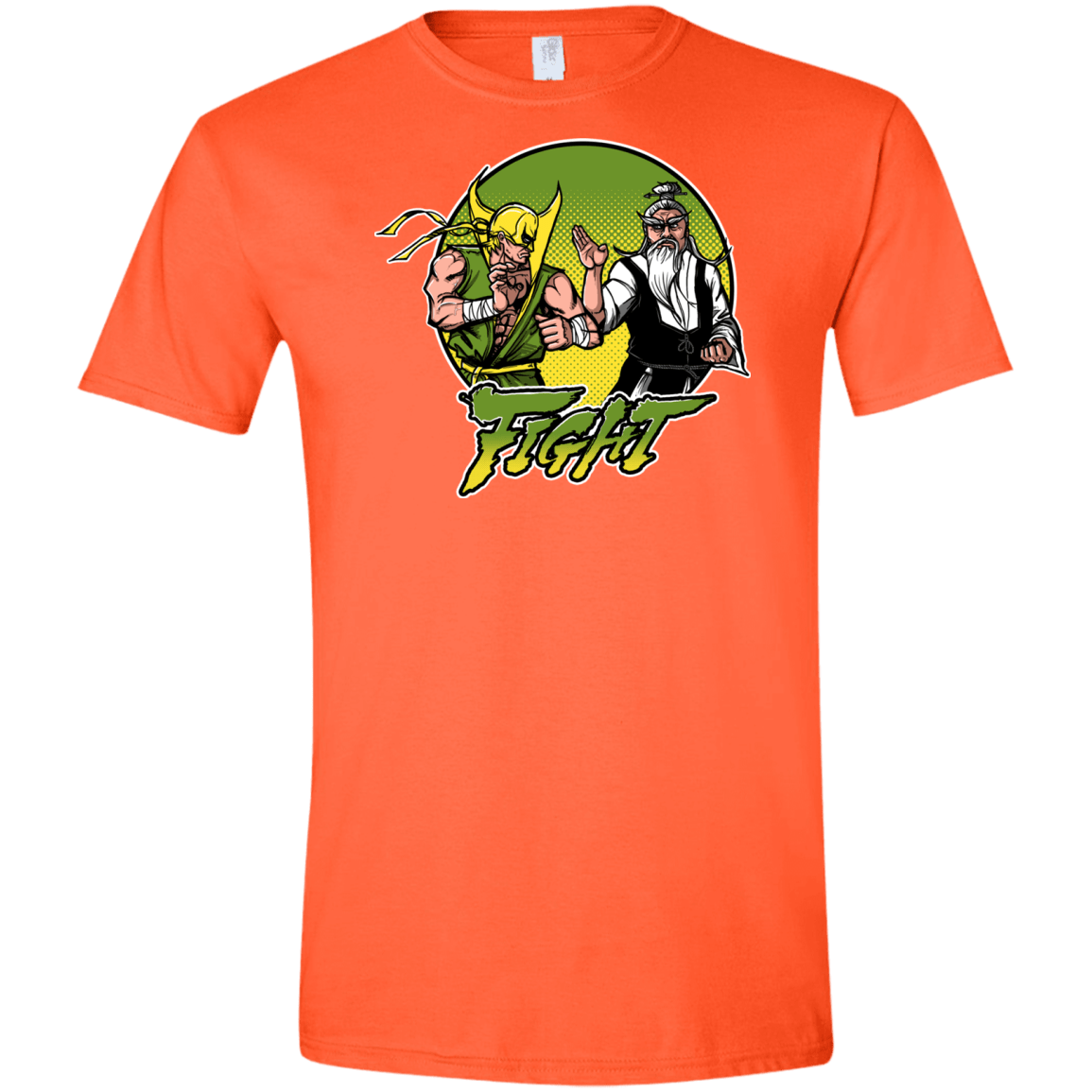T-Shirts Orange / S Fight Men's Semi-Fitted Softstyle