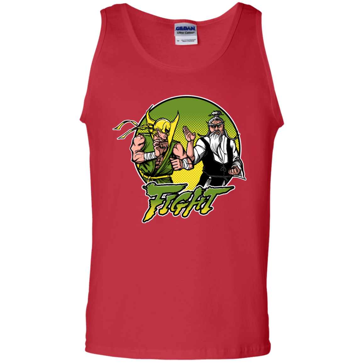 T-Shirts Red / S Fight Men's Tank Top
