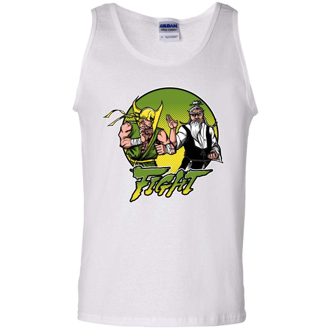 T-Shirts White / S Fight Men's Tank Top
