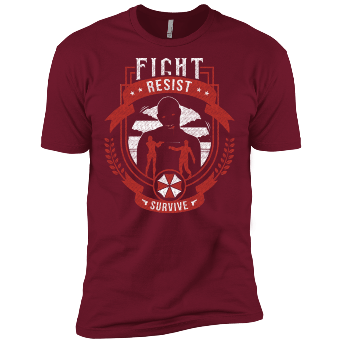 T-Shirts Cardinal / X-Small Fight, Resist, Survive Men's Premium T-Shirt
