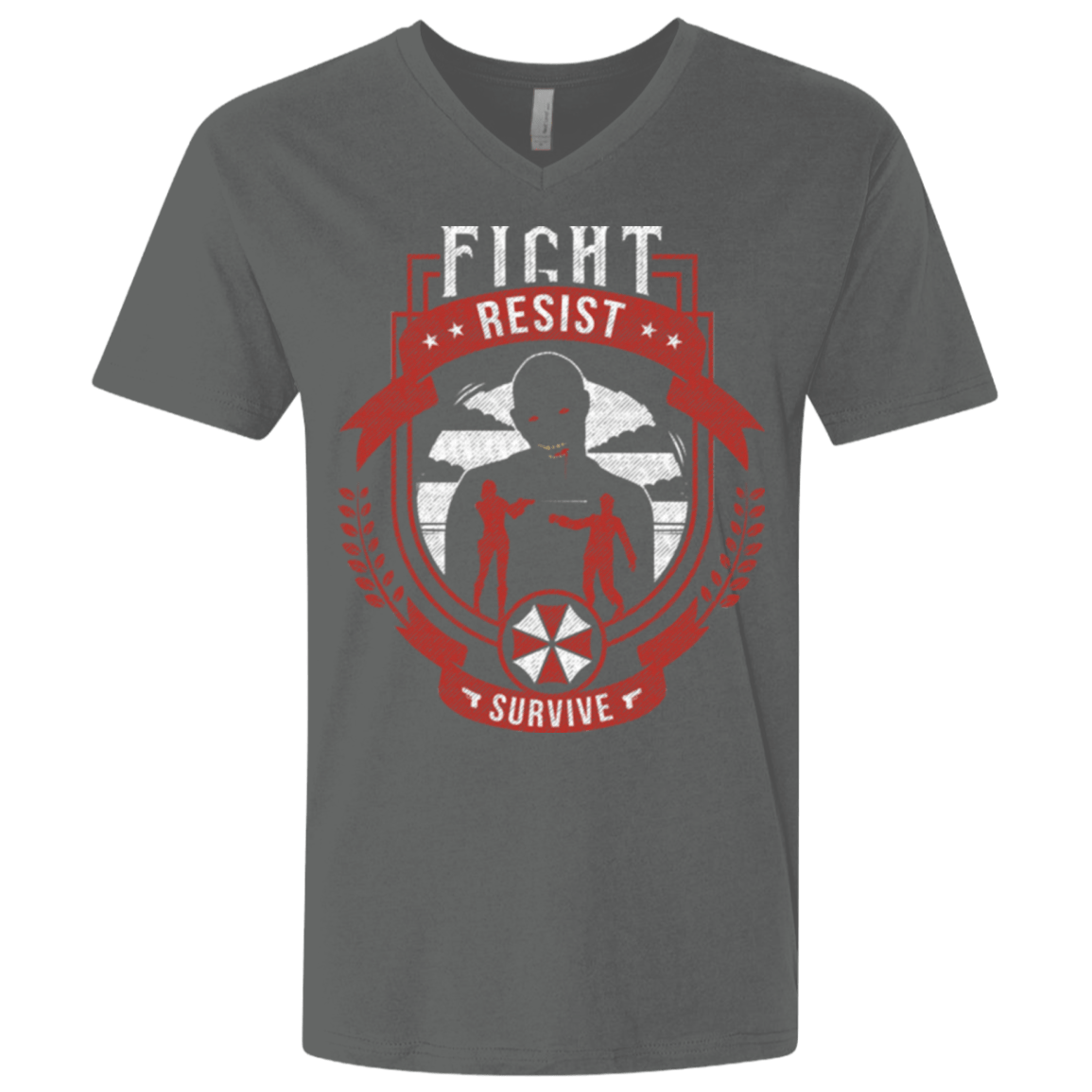 T-Shirts Heavy Metal / X-Small Fight, Resist, Survive Men's Premium V-Neck