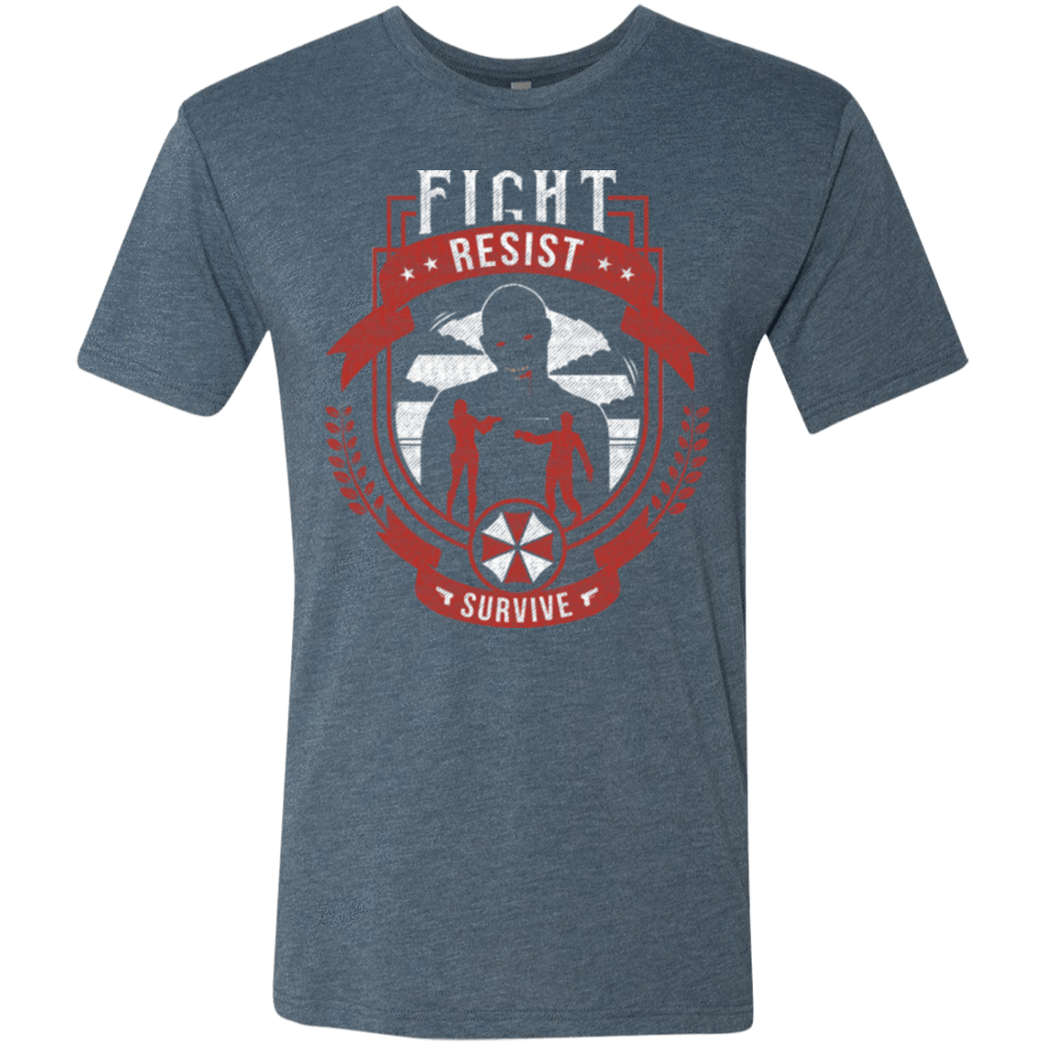 T-Shirts Indigo / Small Fight, Resist, Survive Men's Triblend T-Shirt