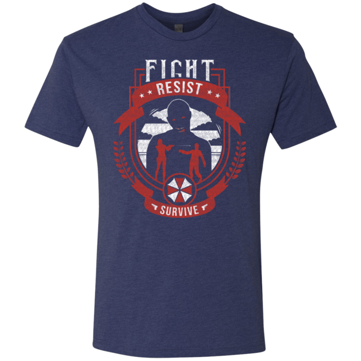 T-Shirts Vintage Navy / Small Fight, Resist, Survive Men's Triblend T-Shirt