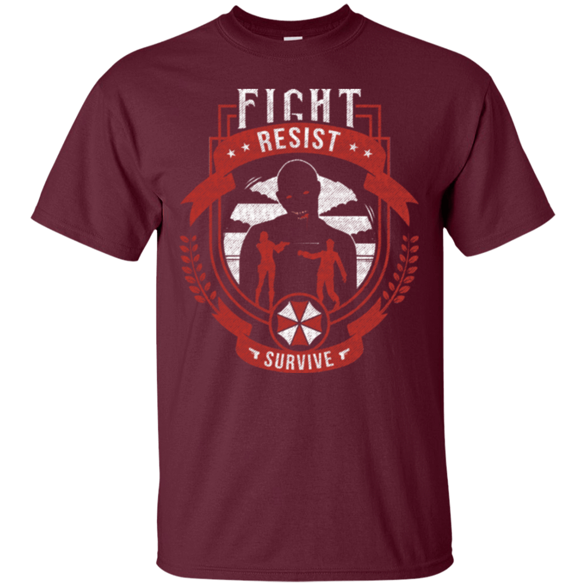 T-Shirts Maroon / Small Fight, Resist, Survive T-Shirt