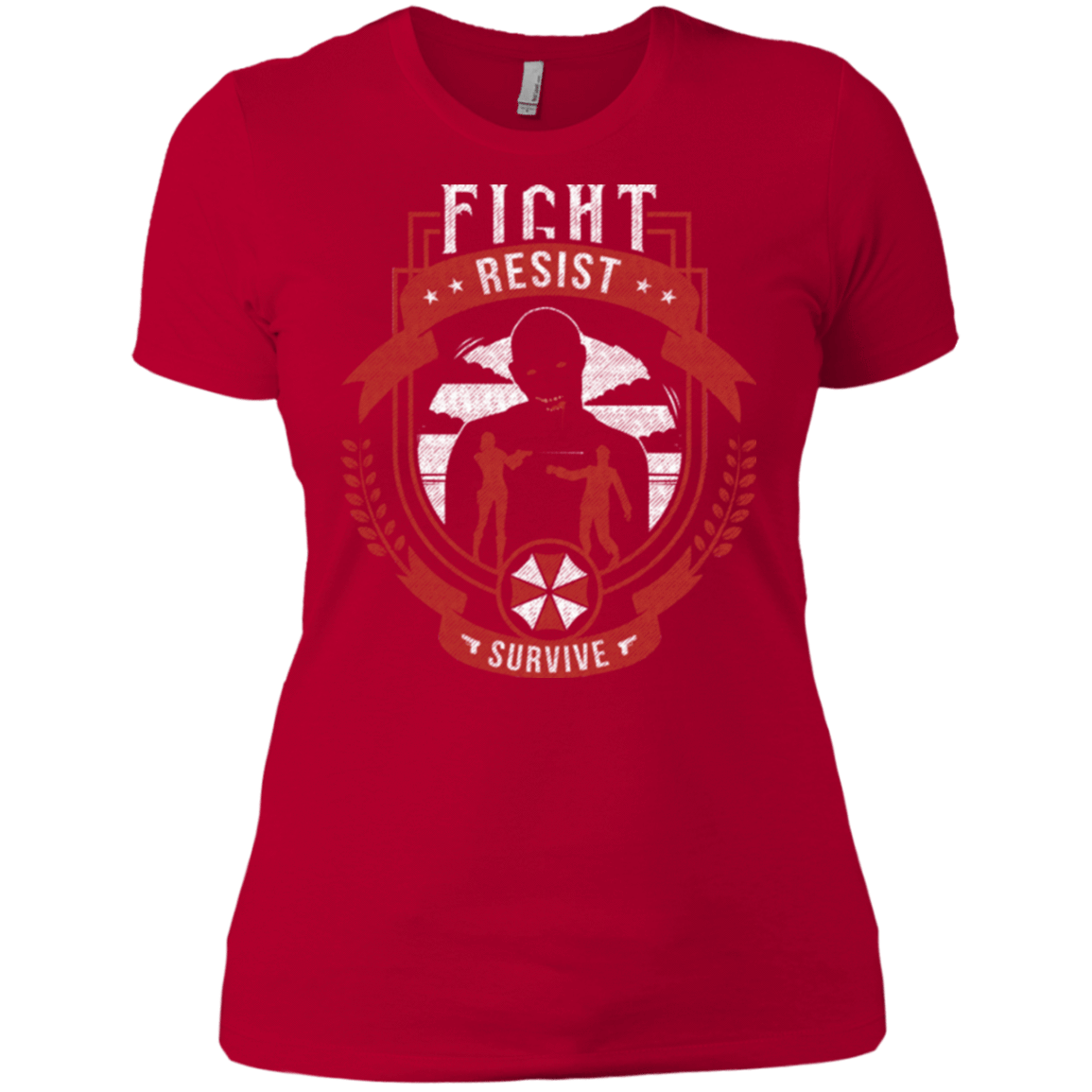 T-Shirts Red / X-Small Fight, Resist, Survive Women's Premium T-Shirt