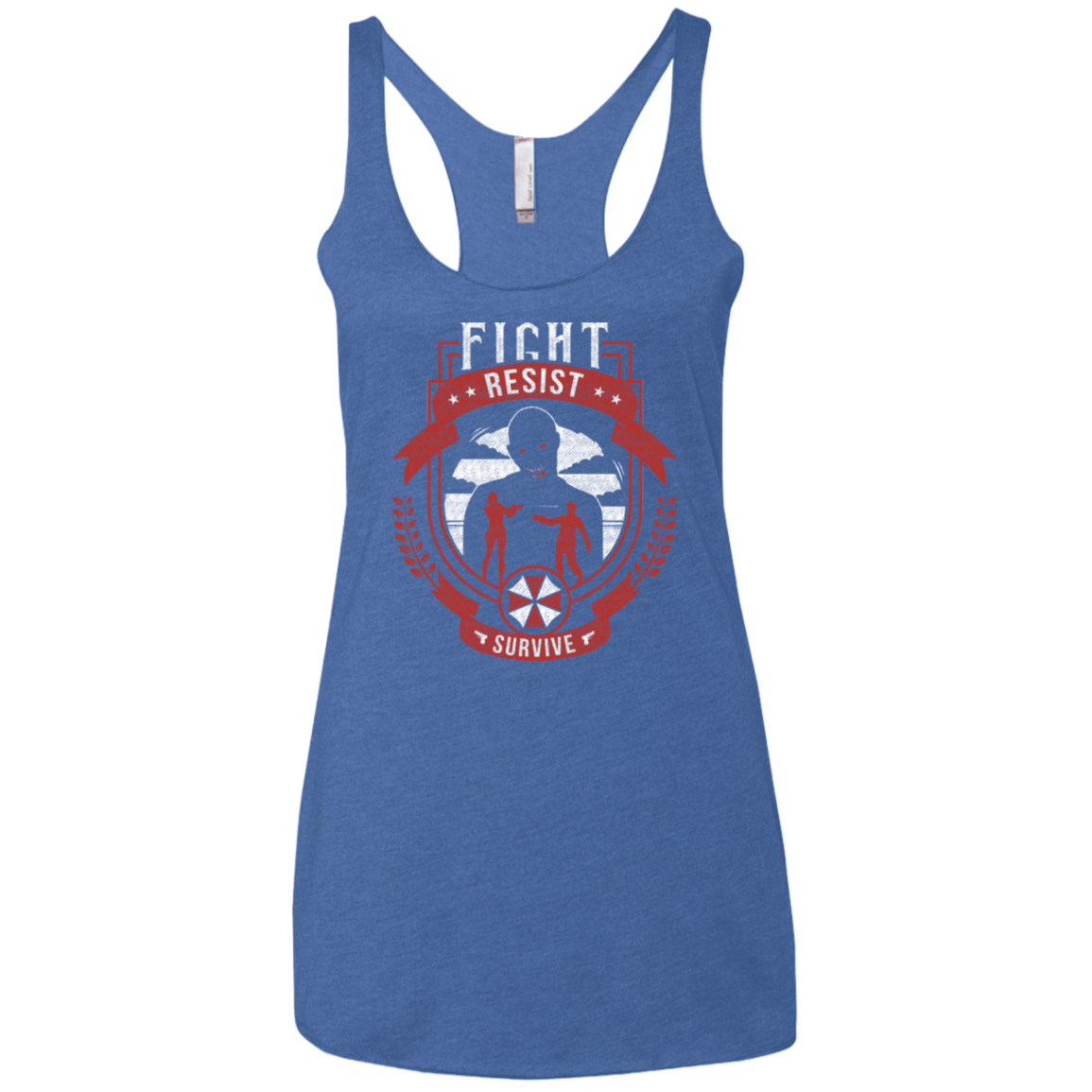 T-Shirts Vintage Royal / X-Small Fight, Resist, Survive Women's Triblend Racerback Tank