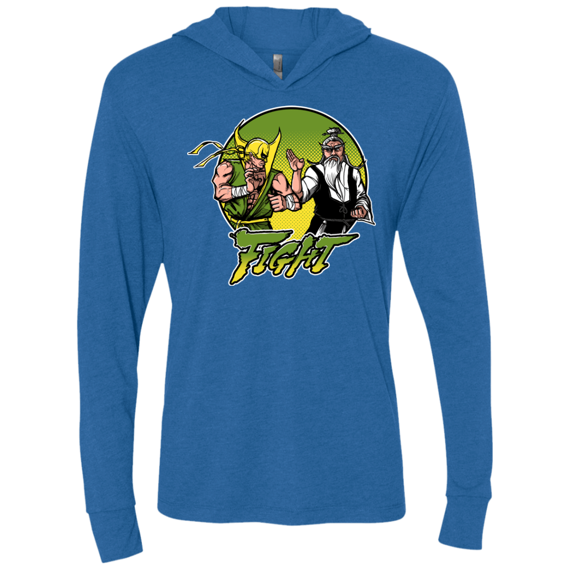 T-Shirts Vintage Royal / X-Small Fight Triblend Long Sleeve Hoodie Tee