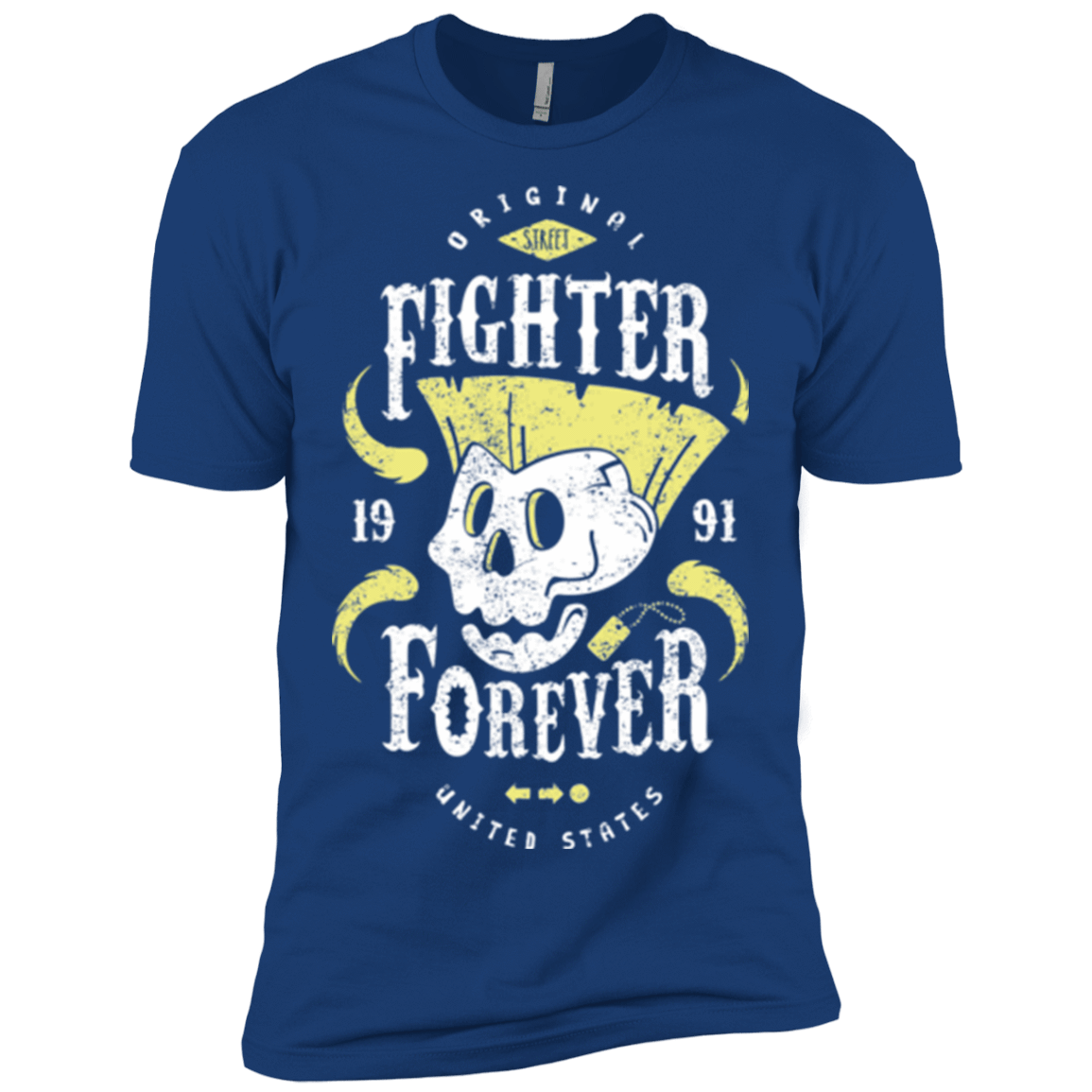 T-Shirts Royal / X-Small Fighter Forever Guile Men's Premium T-Shirt