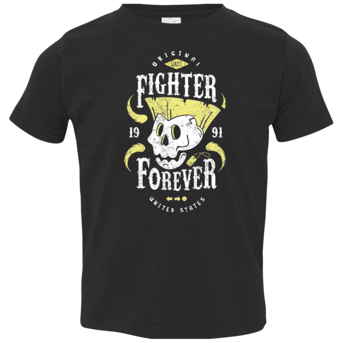 T-Shirts Black / 2T Fighter Forever Guile Toddler Premium T-Shirt