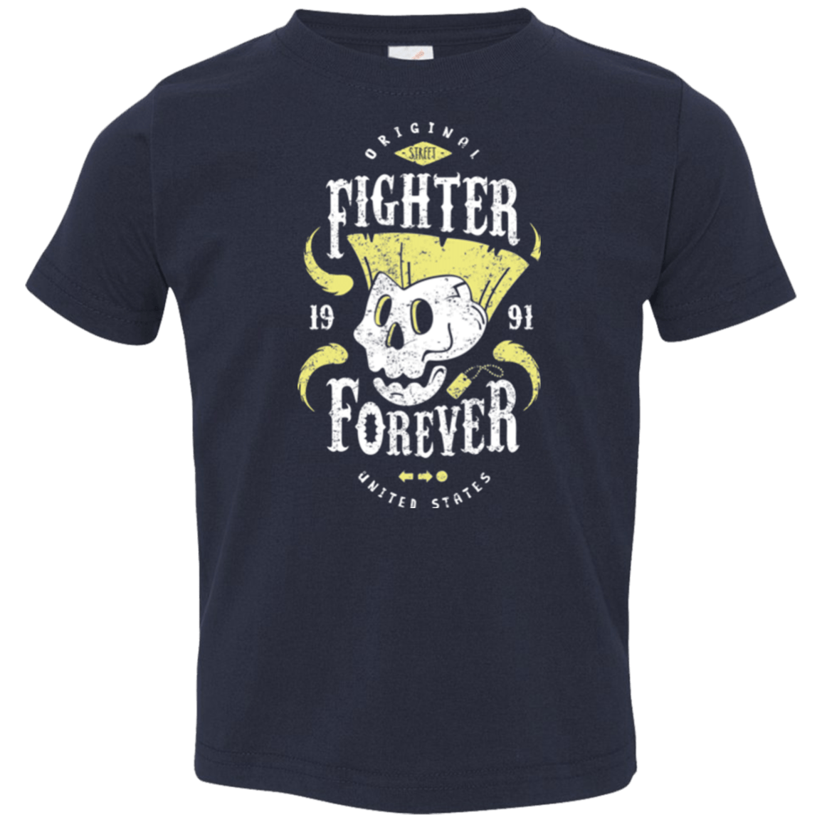 T-Shirts Navy / 2T Fighter Forever Guile Toddler Premium T-Shirt