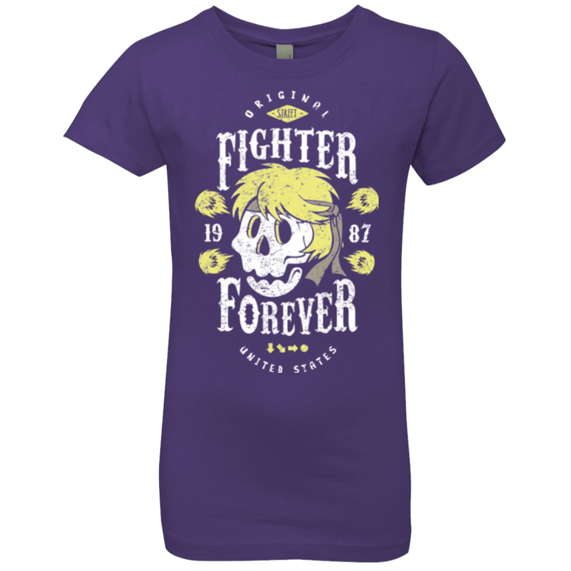 T-Shirts Purple Rush / YXS Fighter Forever Ken Girls Premium T-Shirt