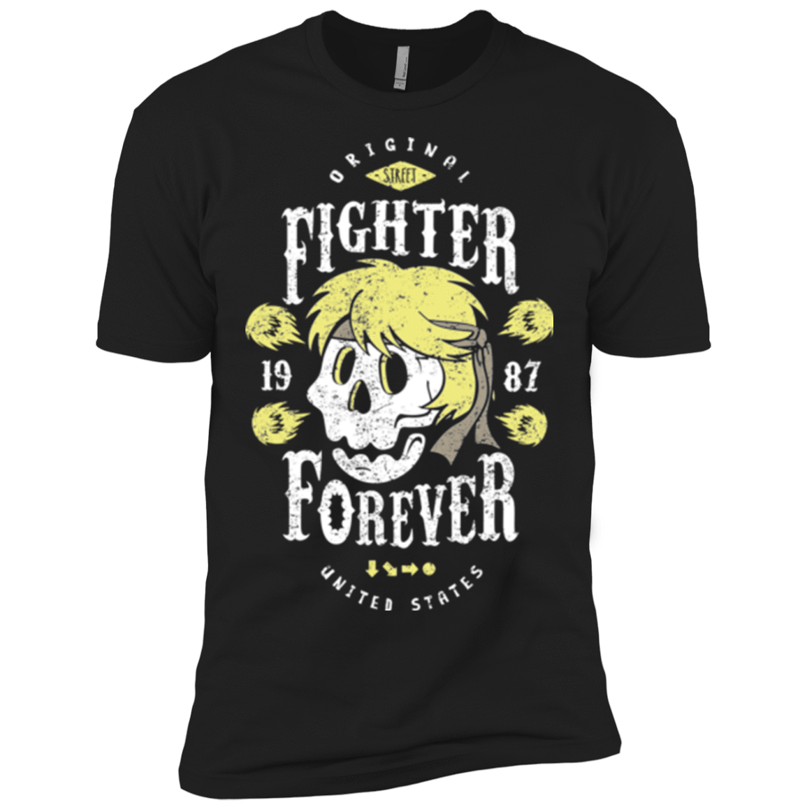 T-Shirts Black / X-Small Fighter Forever Ken Men's Premium T-Shirt