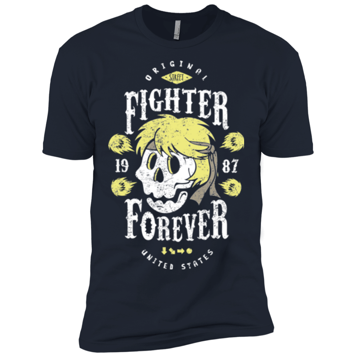 T-Shirts Midnight Navy / X-Small Fighter Forever Ken Men's Premium T-Shirt