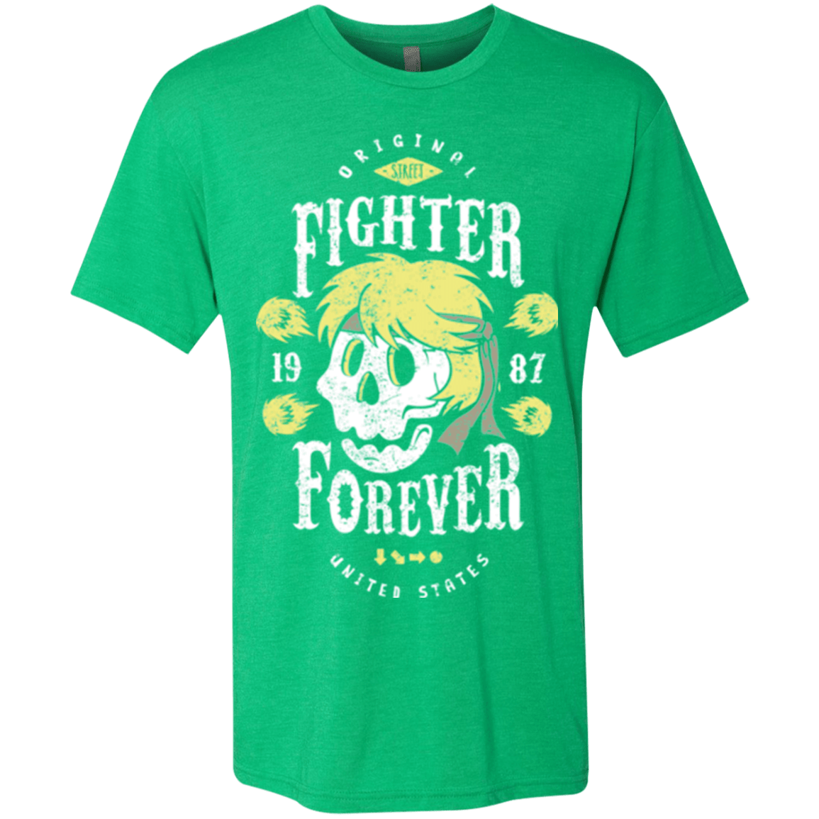 T-Shirts Envy / Small Fighter Forever Ken Men's Triblend T-Shirt