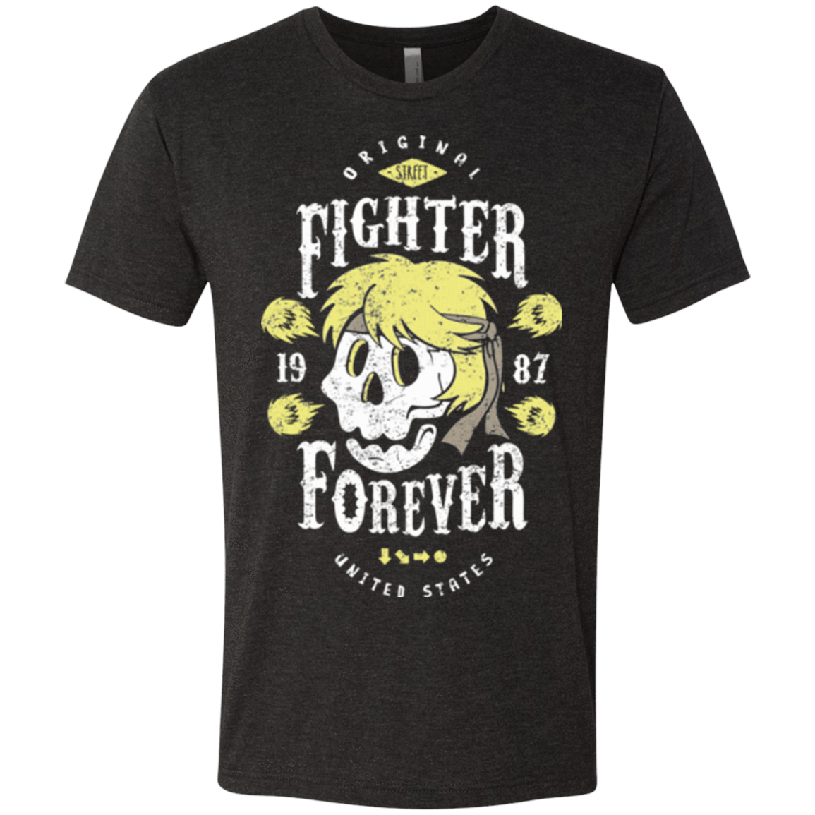 T-Shirts Vintage Black / Small Fighter Forever Ken Men's Triblend T-Shirt