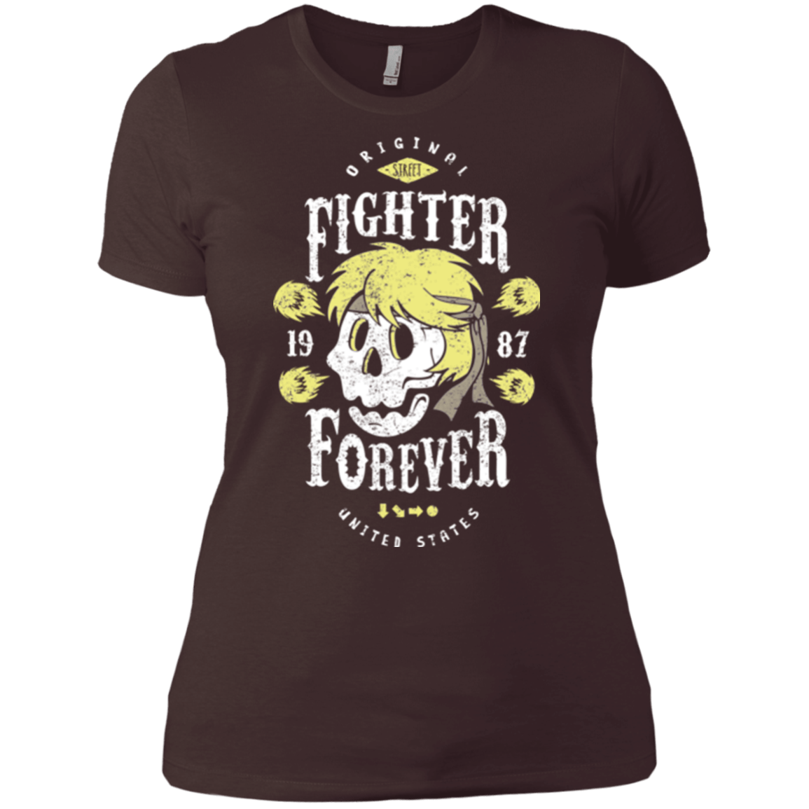 T-Shirts Dark Chocolate / X-Small Fighter Forever Ken Women's Premium T-Shirt