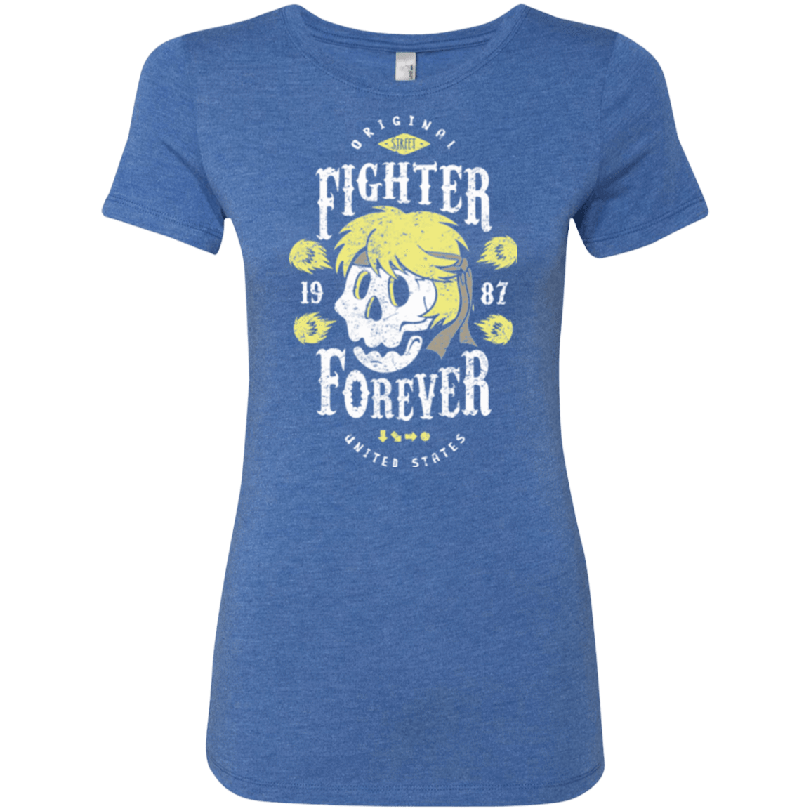 T-Shirts Vintage Royal / Small Fighter Forever Ken Women's Triblend T-Shirt