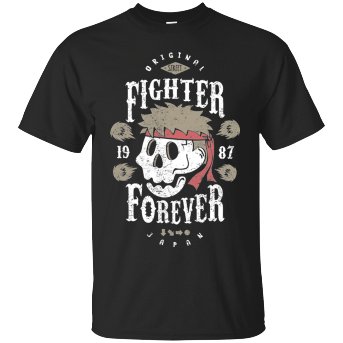 T-Shirts Black / Small Fighter Forever Ryu T-Shirt